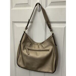 Liz Claiborne Metallic Leather Hobo Bag